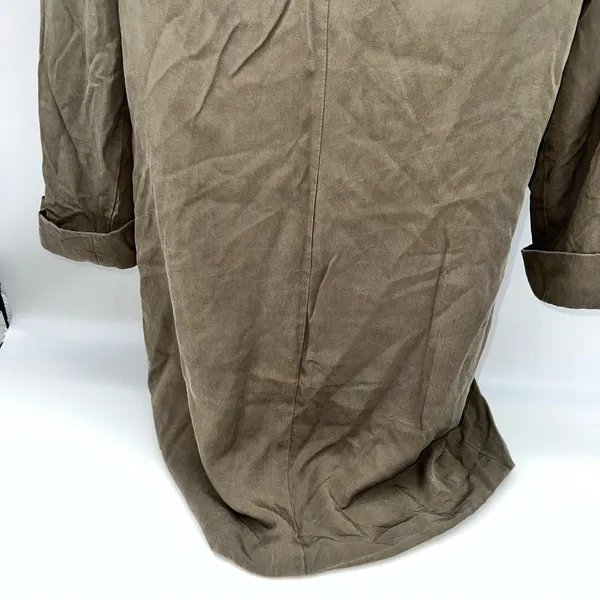Lovers + Friends Olive Green Double-Breasted Trench Short Coat/Long Jacket-Sz S - Image 11