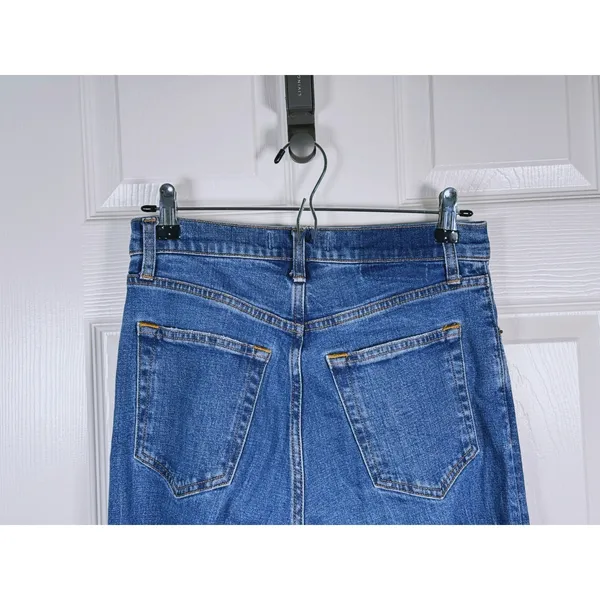 Abercrombie & Fitch 90s Slim Straight Ultra High Rise Jeans Size 27 Tall Blue - Image 6