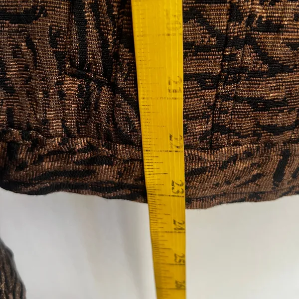 Vintage Brown Tapestry Jacket Animal Print Boho Y2K Retro Indie Sleaze‎ Large - Image 4