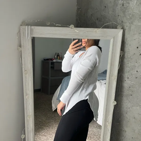 Aritzia TNA Alder Thermal White XS - Image 5