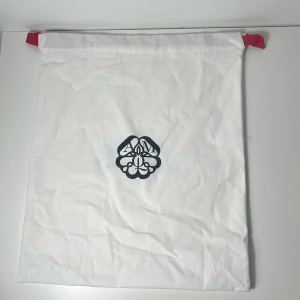 Alexander McQueen AMQ Authentic Large White Cotton Purse Bag Shoe Dustbag - Image 3