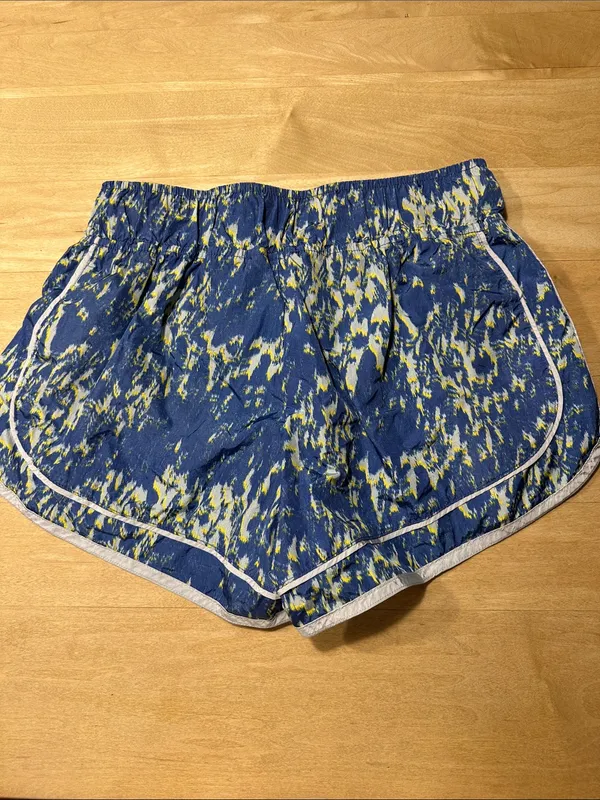 FP Movement by Free People Varsity Blue Printed Shorts Sz XS - Image 13