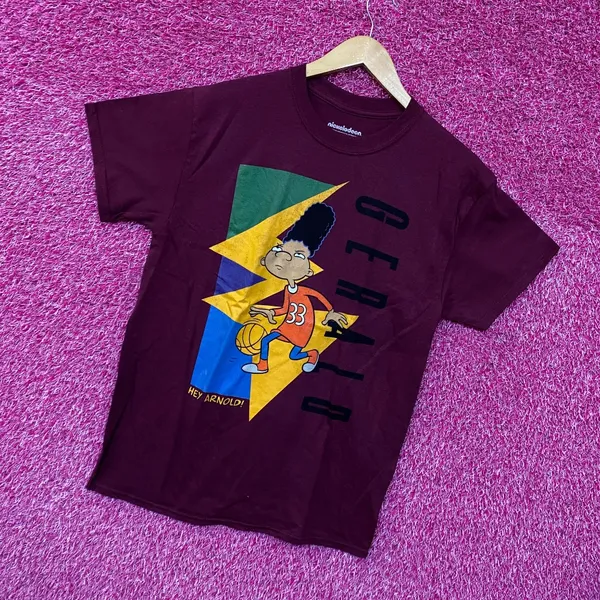 Gerald Hoopin Hey Arnold Animated Series Nickelodeon Tee M - Image 3