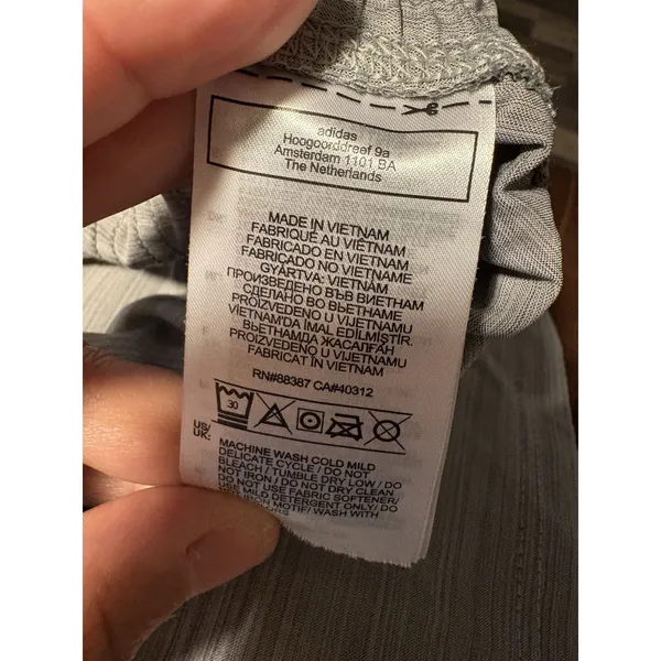 Adidas‎ Pacer Training Shorts Womens Medium Gray Heathered AEROREADY Activewear - Image 5