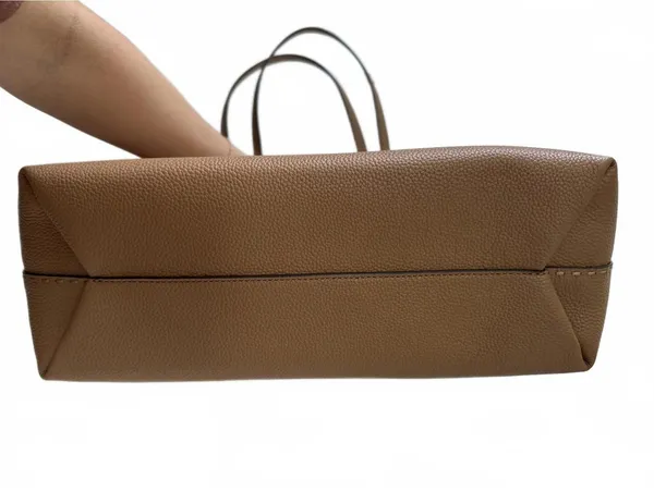 Tory Burch McGraw Leather Tote in Tiramisu Brown NWT - Image 4