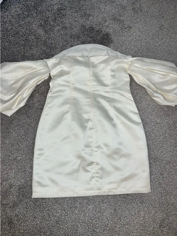 Petal & Pup Mini White Dress - Image 3
