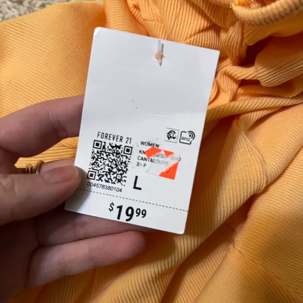 Forever 21 Orange Skater Dress Size Large - Image 2