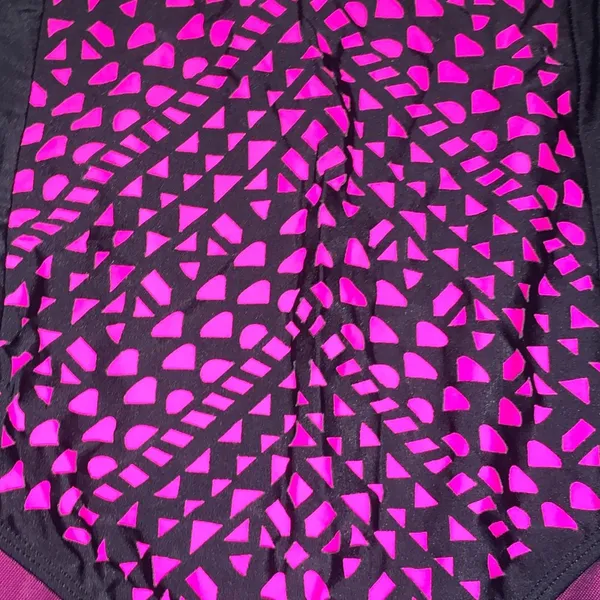 Torrid Plus Size 3X High-Waist Shaping Swimsuit Bikini Bottom Black Pink - Image 2