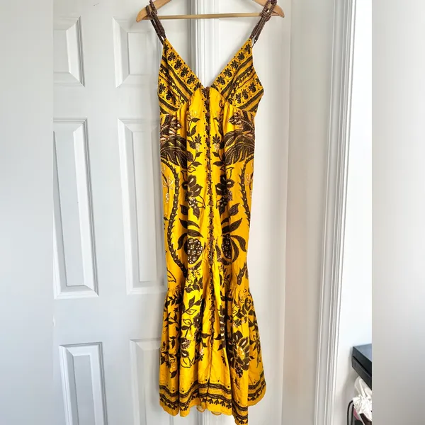 Farm Rio Golden Oasis Dress - Image 5