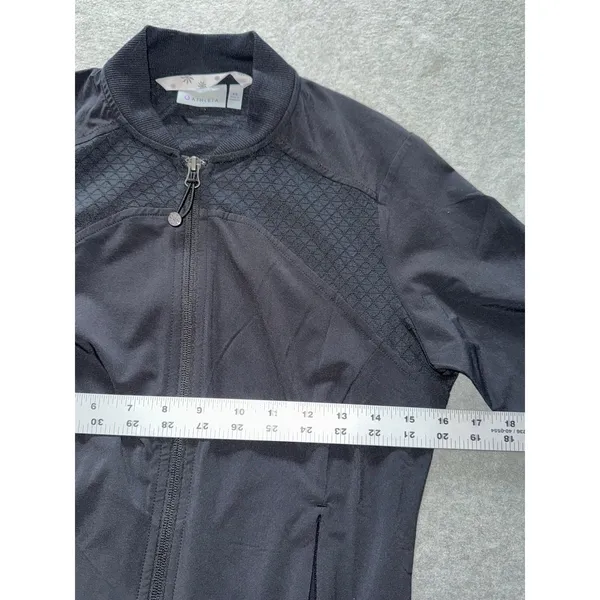 Athleta‎ Womens Jacket Black Full Zip Casual Stretchy Activewear Size Xsmall - Image 7