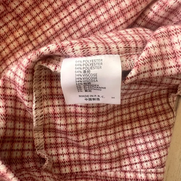 Brandy Melville Pink Plaid Mini Skirt - Image 7