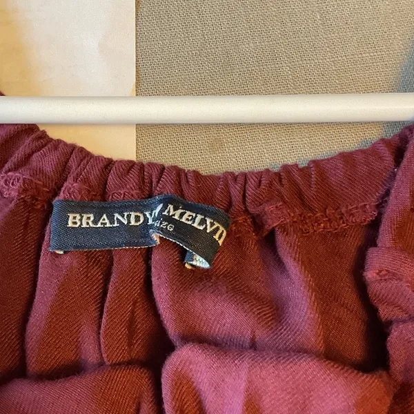 Brandy Melville Burgundy Jumpsuit - Image 6