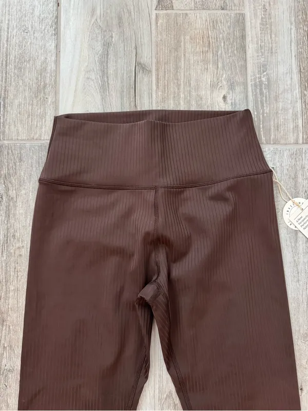 Vuori Brand New Women’s Inversion Ribbed Legging In Java Medium - Image 6