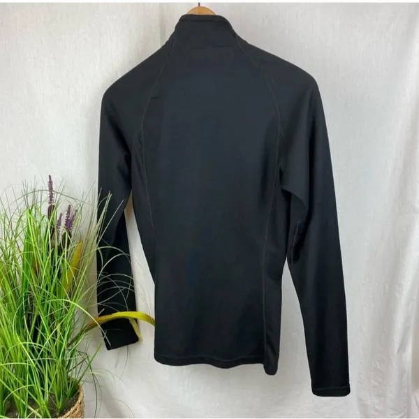 Patagonia Black Quarter Zip Capalene Base Layer Long Sleeve Shirt M - Image 4