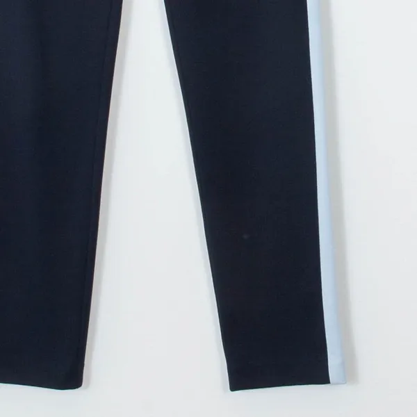 Ecru Sullivan Ponte Tuxedo Stripe Ankle Trouser Pants Navy Blue‎ Womens Size XS - Image 3