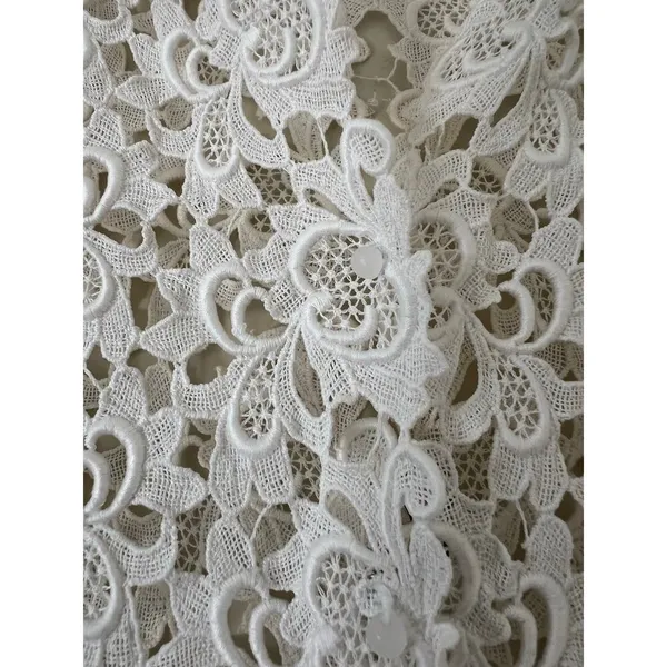 Antique Vintage Lace Topper Cardigan Delicate Layer Cottage‎ Lattice Snap Front - Image 4