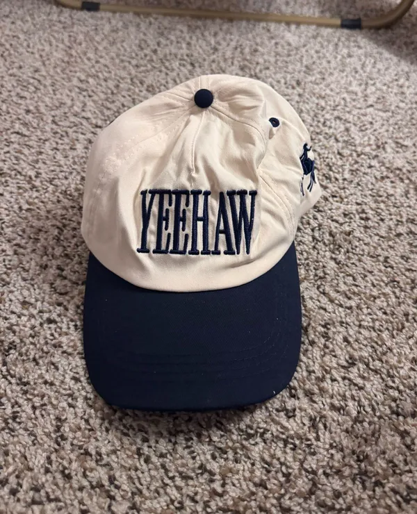 Yeehaw Baseball Cap White - Image 2