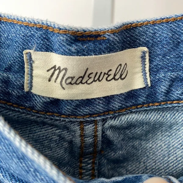 Madewell 25 Blue Baggy Flare Jeans High Rise Wide Leg Denim‎ - Image 4