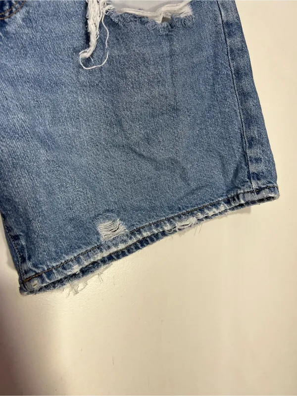American Eagle Outfitters Light Blue 90s boyfriend short size 14 - Image 5