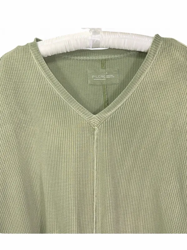 Anthropologie Pilcro Women’s Moira V-Neck Waffle Knit Thermal Top Shirt Size S - Image 7