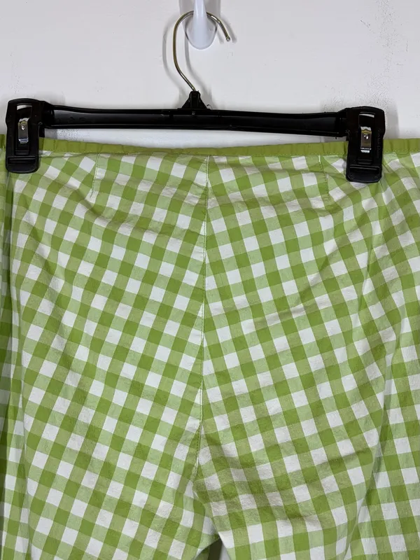 Y2K Abercrombie & Fitch Gingham Low Rise Capris Size 10 - Image 8