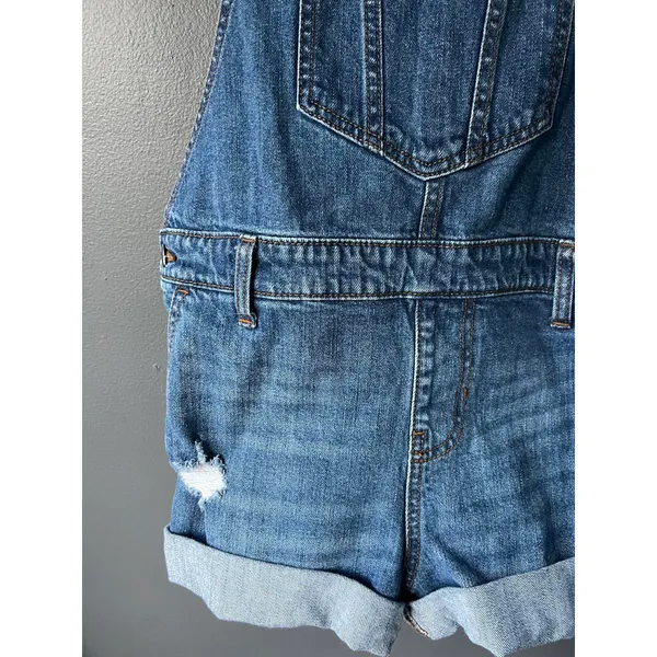 Old Navy Size Small Women's Denim Short Overalls - Image 4