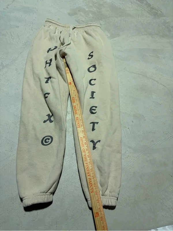 White fox Society Cream Sweatpants joggers XS - Image 2