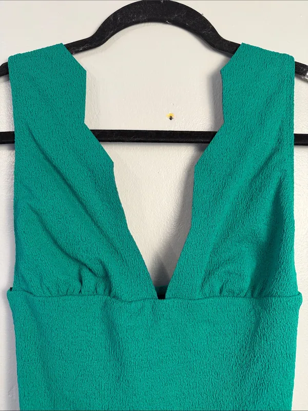 Vix Paula Hermanny Firenze Dakota Scallop One- Piece Swimsuit Green SIze Medium - Image 4
