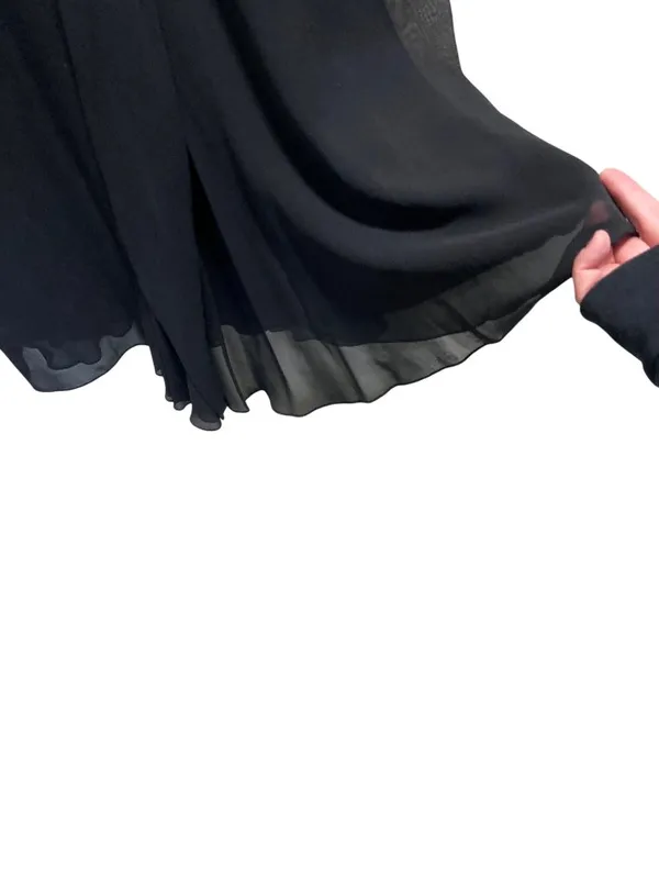 Anne Klein 100% Silk Midi Dress Black Size 6 NWT Wedding, Special Occasion Party - Image 9
