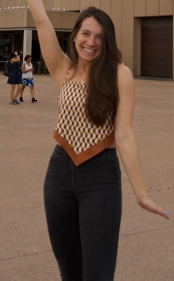 Mirrou Bandana Top Brown Yellow Black And Pink - Image 3