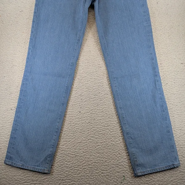 Denim Forum Aritzia Joni Straight Leg Jeans True Super Light Blue 28 129296 - Image 7