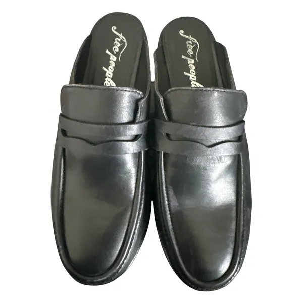 Free People Winston Women's Black Platform Loafer Mules Sz EU 39 USA 8.5 - Image 9