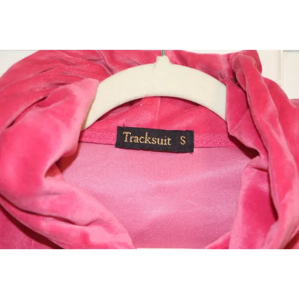 Pink Velour Tracksuit Set - Image 9