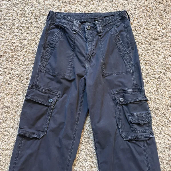 American Eagle Black Cargo Pants y2k Grunge Size Women’s 2/XS Regular - Image 3