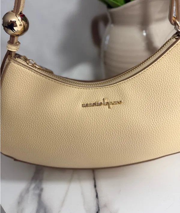 Nanette Lepore Panna Cotta Crescent Shoulder Bag NWT Y2K Minimalist Cream Purse - Image 6
