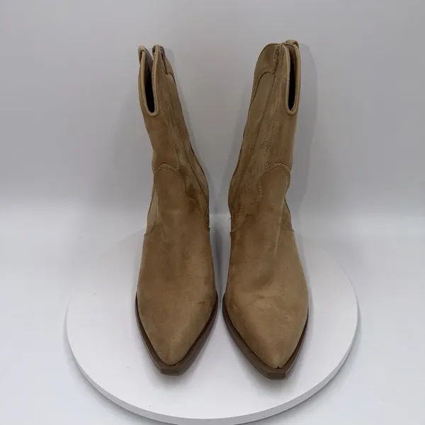 Universal Threads Women's Tan Western Cowboy Boots Cowgirl Ankle Booties Size 8.5 - Image 3