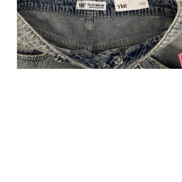 NWT YMI High Rise Relaxed Wide Leg Baggy Loose Fit Denim Size 25 / 1 - Image 5