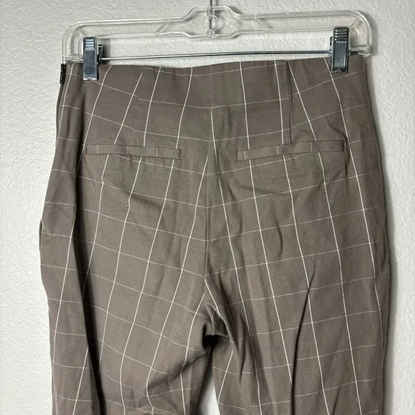 Women’s a new day Grey/Brown Plaid Dress Skinny Dress Pants size 4 - Image 5