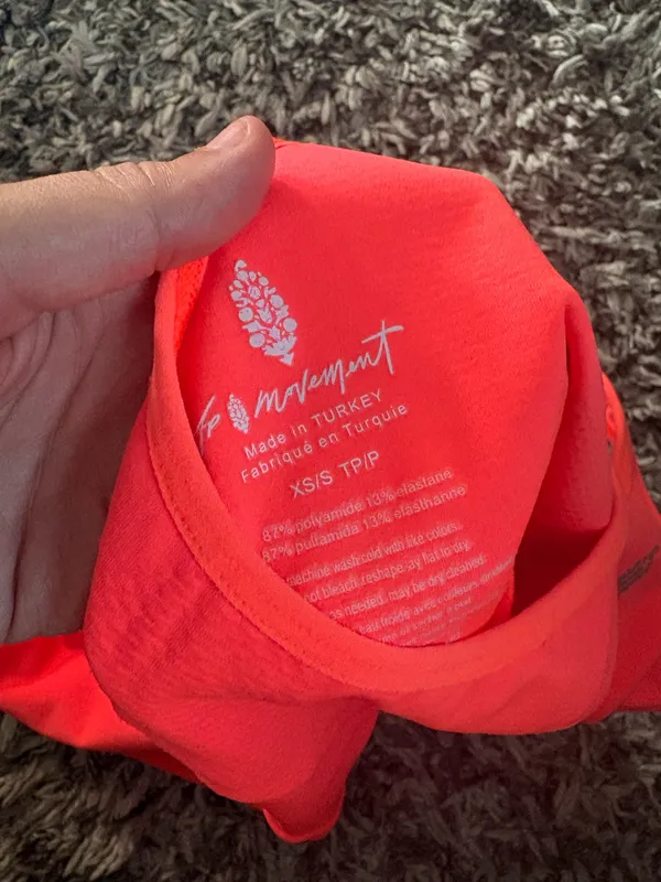 Free people movement Neon coral onsie - Image 3