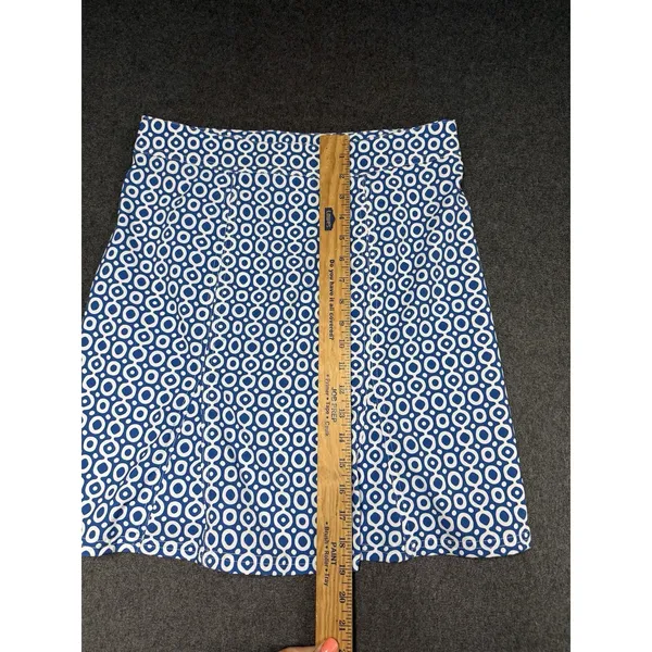 Rip Skirt Hawaii Dot Dot Dot Classic Blue and‎ White Print Size Small - Image 3