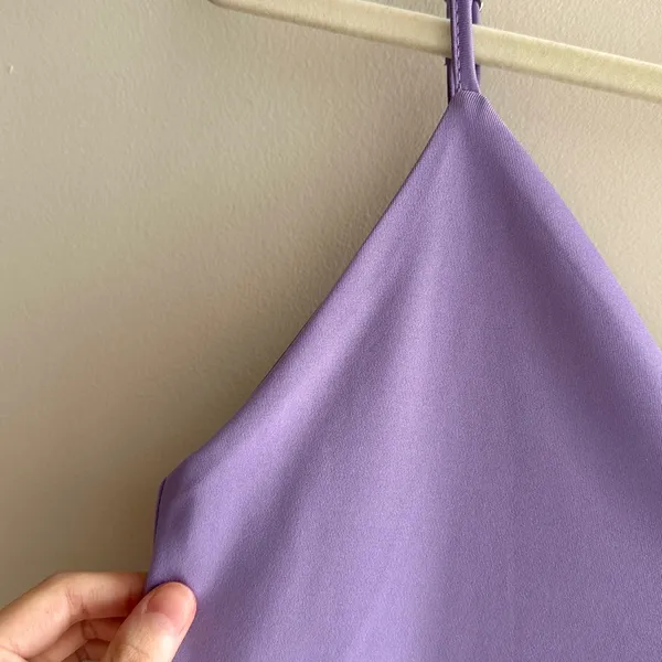Amazon Lilac Purple Spandex Fitted Sweetheart Neckline Cocktail Dress with Slits, Medium - Image 13