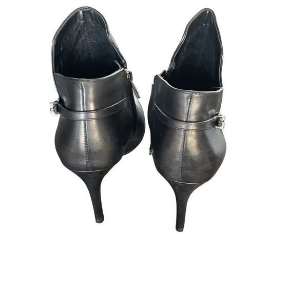 Sam Edelman Fiora Black Leather Stilleto Booties Size 9M - Image 5