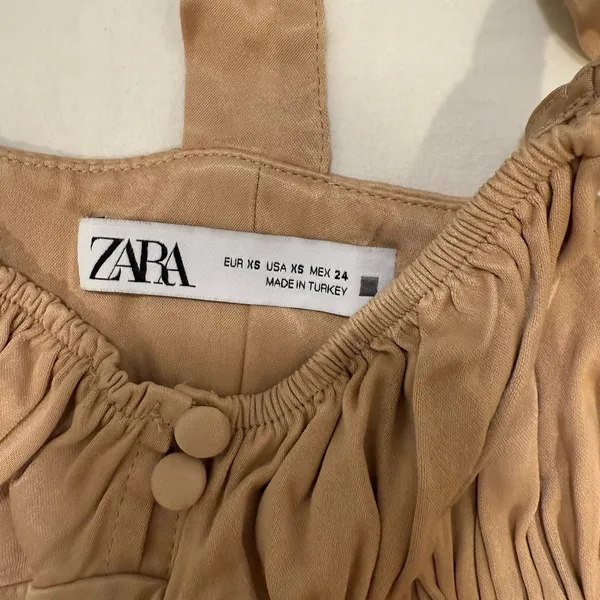 Zara Tan Corset Bra Top - Image 2