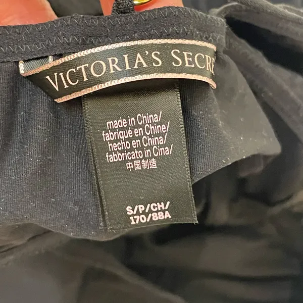 Victoria's Secret Black Mesh Detail Open Back Bodysuit Size S‎ - Image 10