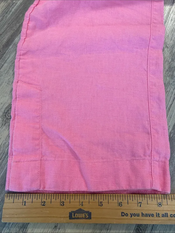 Athleta Retreat Linen High Rise Wide Leg Pant Pink XXS (SP25) - Image 5