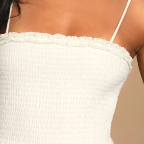 LULU's Bachelorette Engagement Bridal Shower Honeymoon Flirty Mini Dress - Image 4