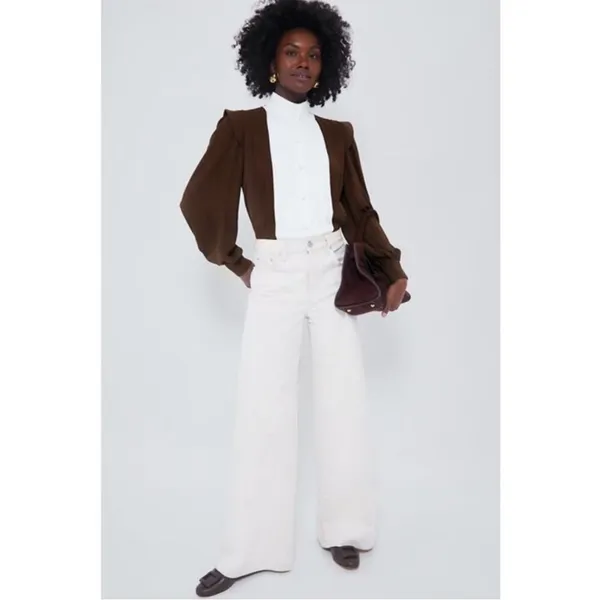 TUCKERNUCK X India Hicks Chocolate and Ivory Grove Blouse NWT Size XXXL - Image 7