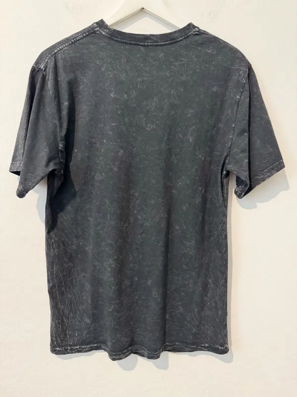 Wild & Free Graphic Boyfriend Tee Size Medium Mineral Wash Leopard Relaxed Fit - Image 7