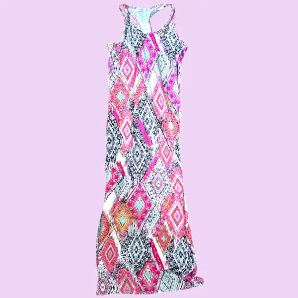 Hippie Chic Colorful Summer Maxi Dress S/M - Image 5