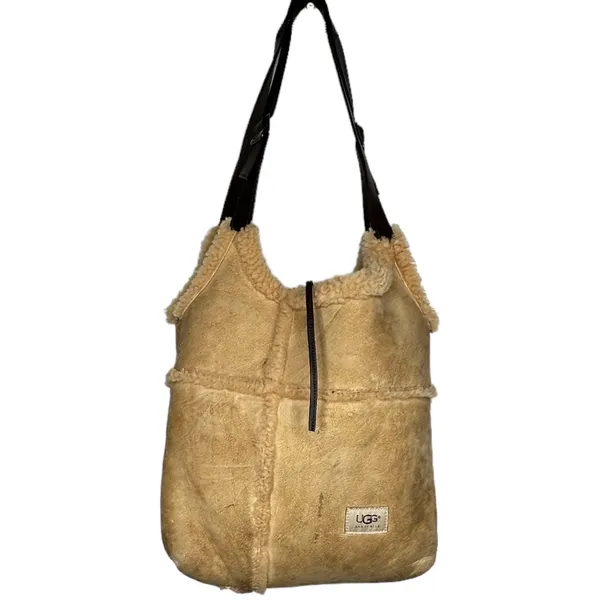 UGG Thick Suede‎ Sherpa Purse Shoulder Bag - Image 4